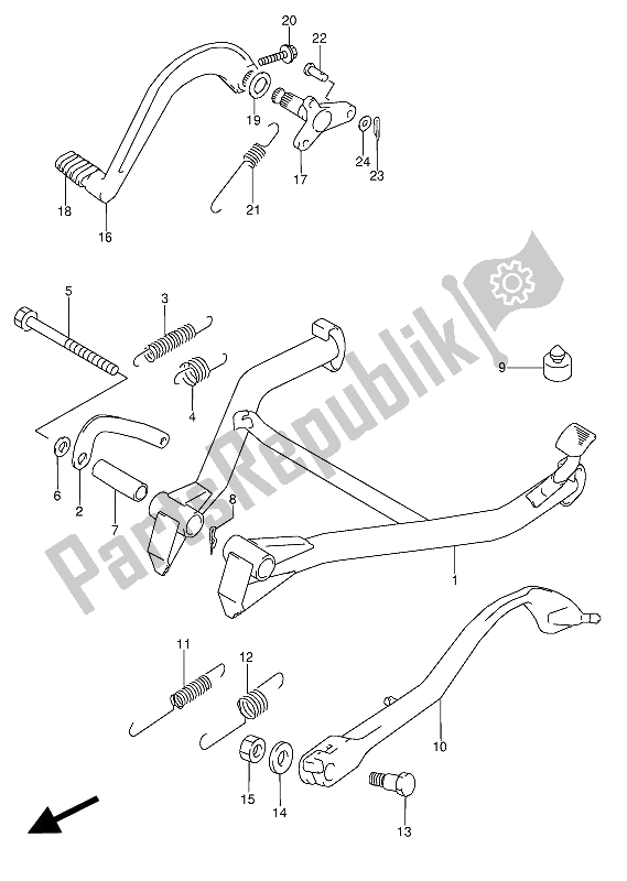 Toutes les pièces pour le Supporter du Suzuki GSX 600 FUU2 1988