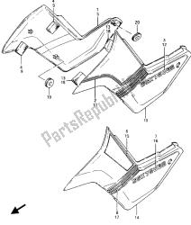 FRAME COVER (GSX750ES)