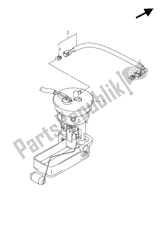 Tutte le parti per il Pompa Di Benzina del Suzuki LT A 450X Kingquad 4X4 Limited 2008