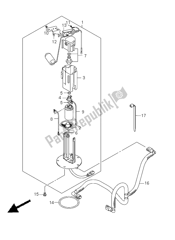 Tutte le parti per il Pompa Di Benzina del Suzuki SFV 650A Gladius 2009