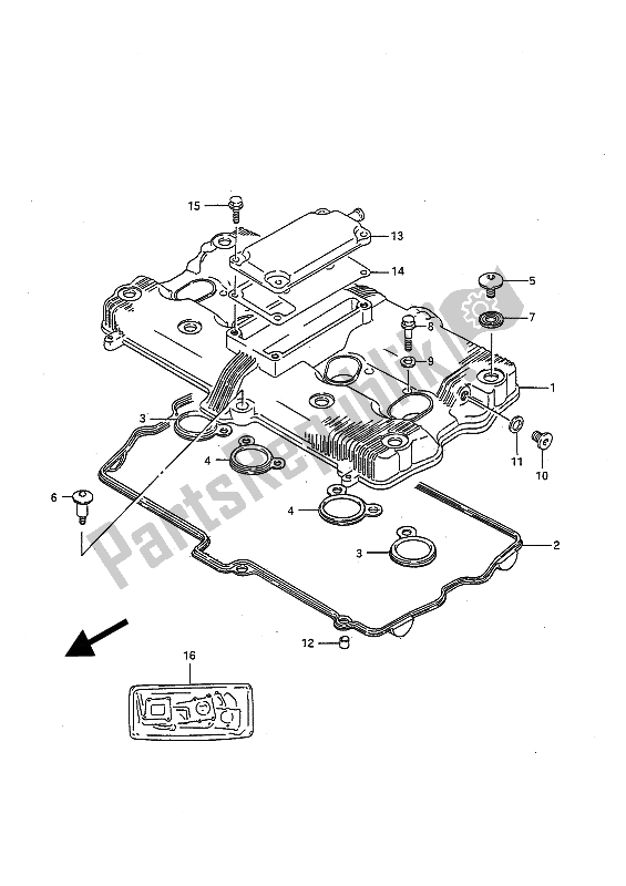 Wszystkie części do Cylinder Suzuki GSX R 750 1991