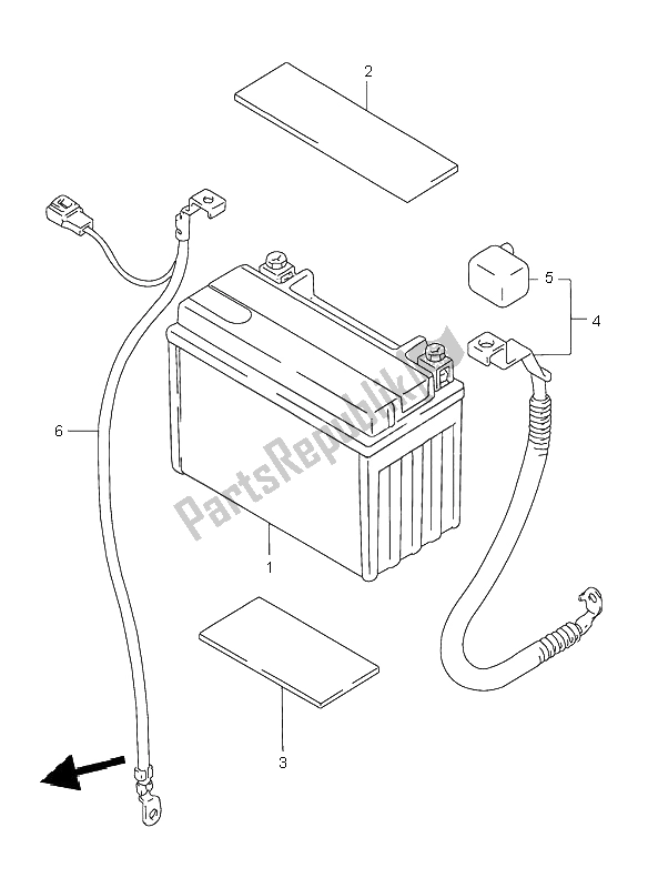 Wszystkie części do Bateria Suzuki GSX 750F 2002