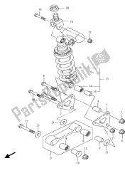 leva del cuscino posteriore (gsx-r600uf)