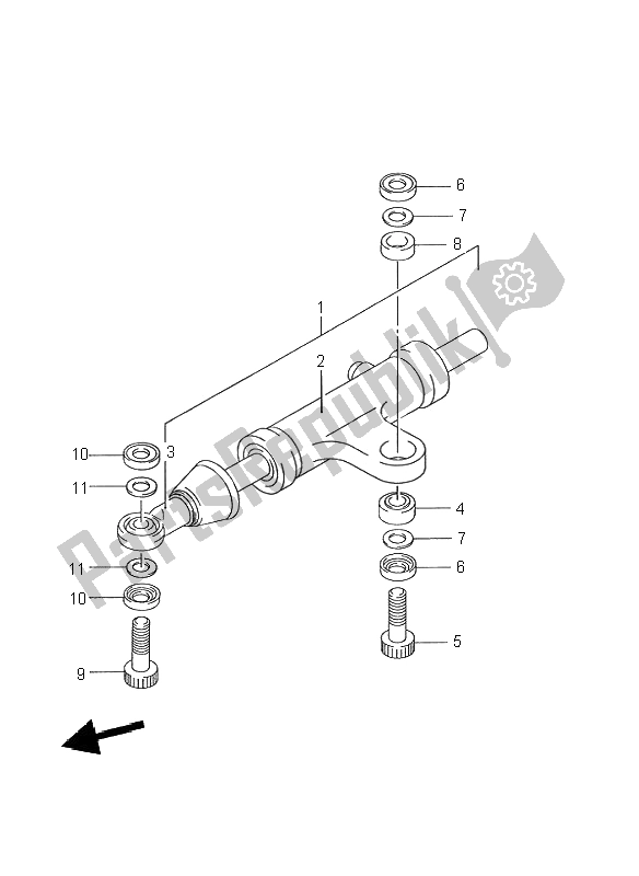 Todas las partes para Amortiguador De Dirección de Suzuki GSX R 750W 1995