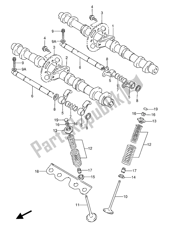 Wszystkie części do Wa? Ek Rozrz? Du I Zawór Suzuki GSX 600 FUU2 1993