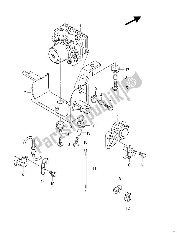 Tutte le parti per il Unità Idraulica (gsf650ua) del Suzuki GSF 650 Sasa Bandit 2011