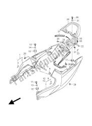 cubierta trasera del asiento (sv1000s-s1-s2)