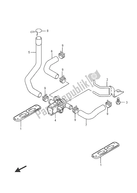Todas las partes para 2do Aire de Suzuki GSX R 600 2016