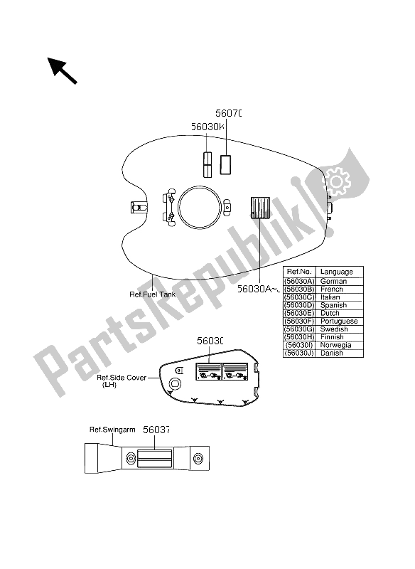 Tutte le parti per il Etichetta del Suzuki VZ 1600 Marauder 2005