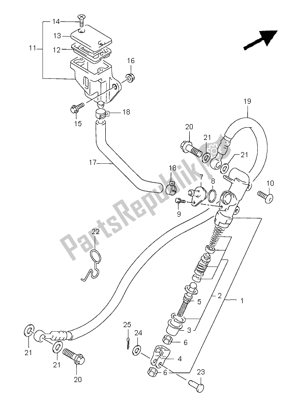 Wszystkie części do Tylny Cylinder G?ówny Suzuki GS 500E 1999