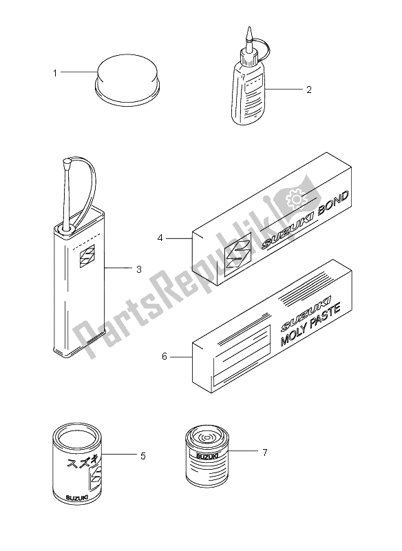 Todas as partes de Opcional do Suzuki AN 650A Burgman Executive 2005