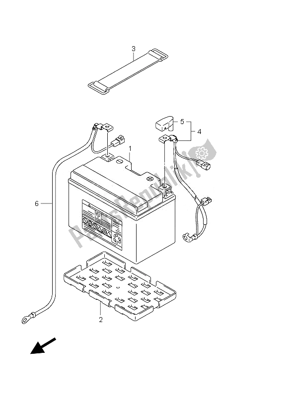 Tutte le parti per il Batteria del Suzuki GSX 1250 FA 2010