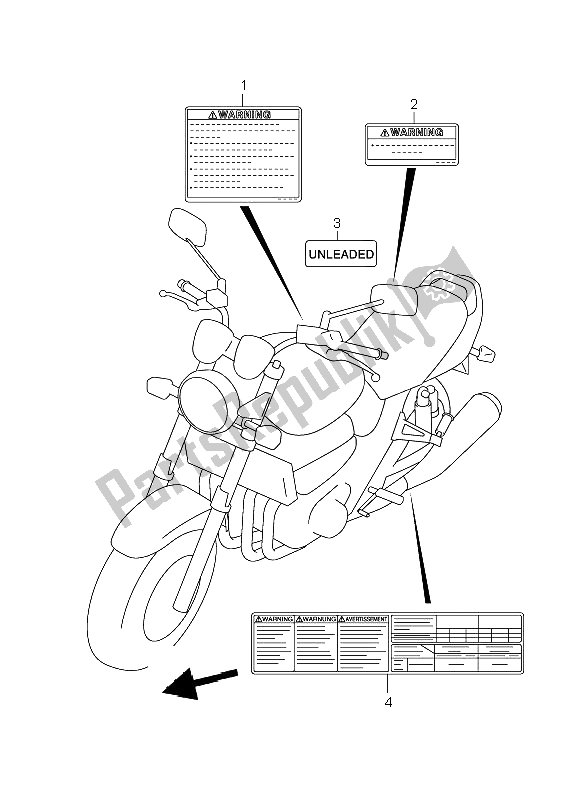 All parts for the Label of the Suzuki GSX 1400 2006