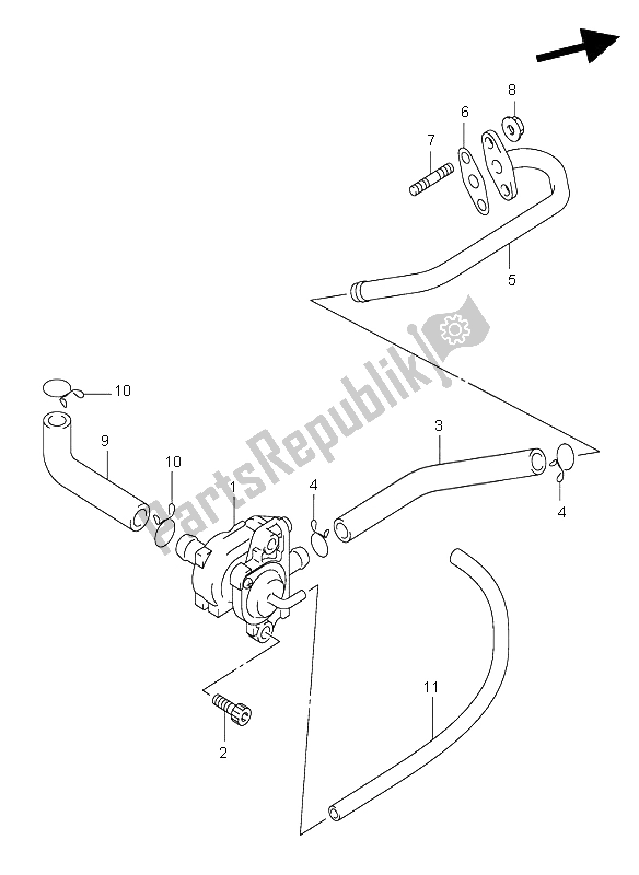 Todas las partes para 2do Aire de Suzuki RV 125 Vanvan 2004