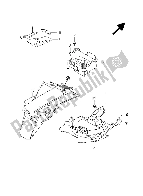 Wszystkie części do B? Otnik Tylny (z Abs) Suzuki SV 650 SA 2010