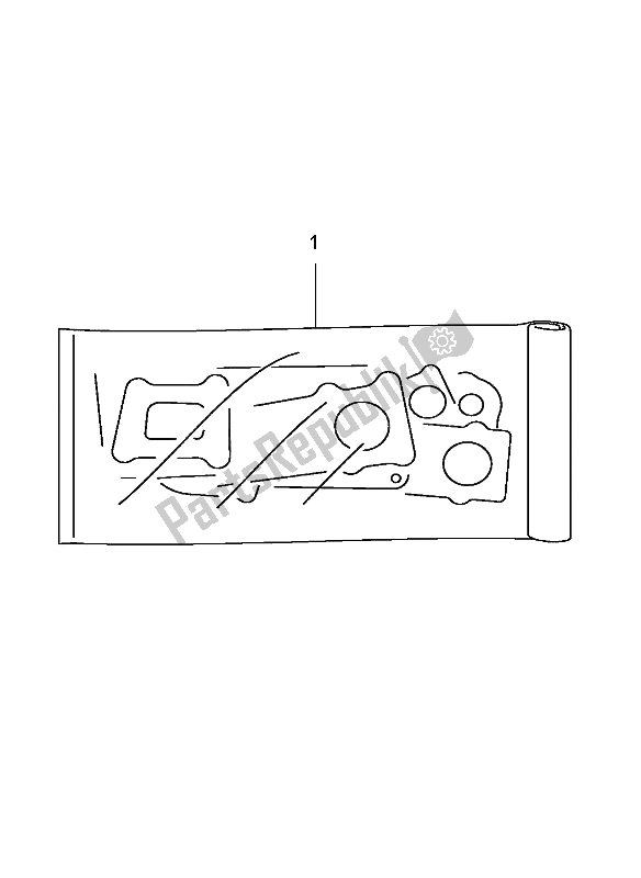 All parts for the Gasket Set of the Suzuki DL 1000 V Strom 2005