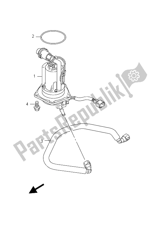 Todas as partes de Bomba De Combustivel do Suzuki RMX 450Z 2012