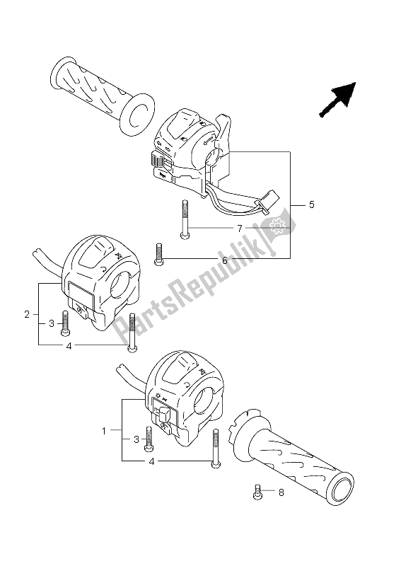 Todas as partes de Manivela do Suzuki GSX R 1000 2002