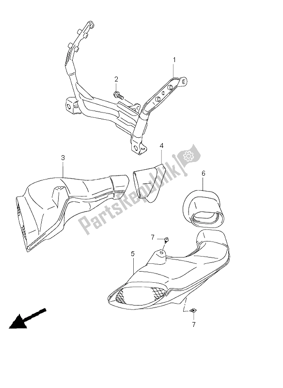 All parts for the Cowling Body Installation Parts of the Suzuki GSX R 1000 2004