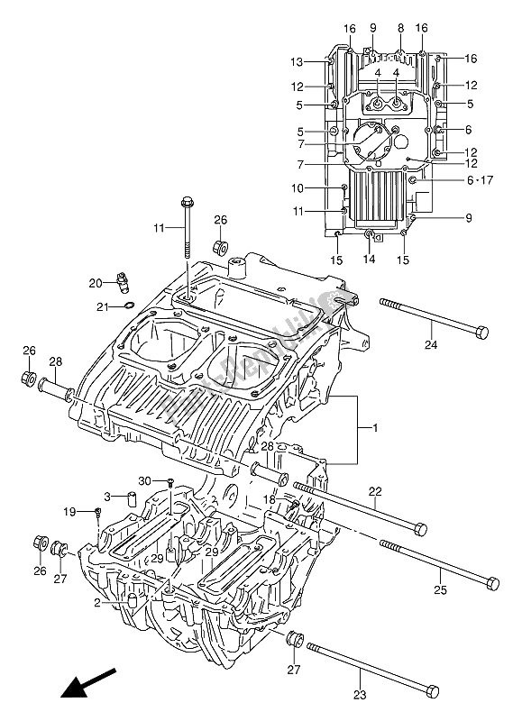 Alle onderdelen voor de Carter van de Suzuki GS 500 EU 1991