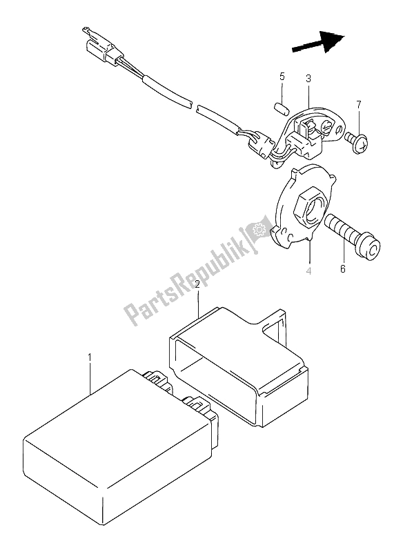 Toutes les pièces pour le Générateur De Signal du Suzuki RF 900R 1998