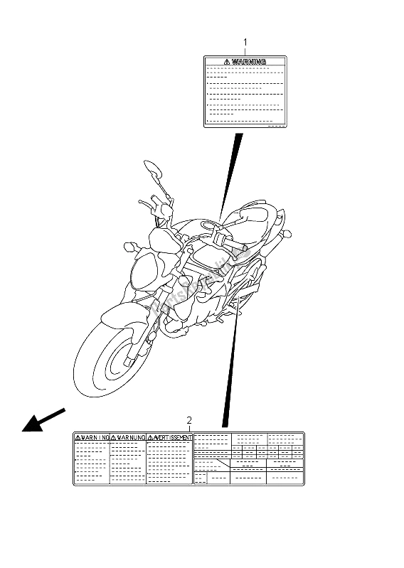 All parts for the Label (sfv650u E21) of the Suzuki SFV 650A Gladius 2011