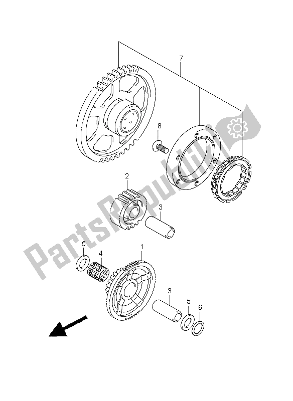 Todas as partes de Embreagem De Partida do Suzuki GSX R 600 2009