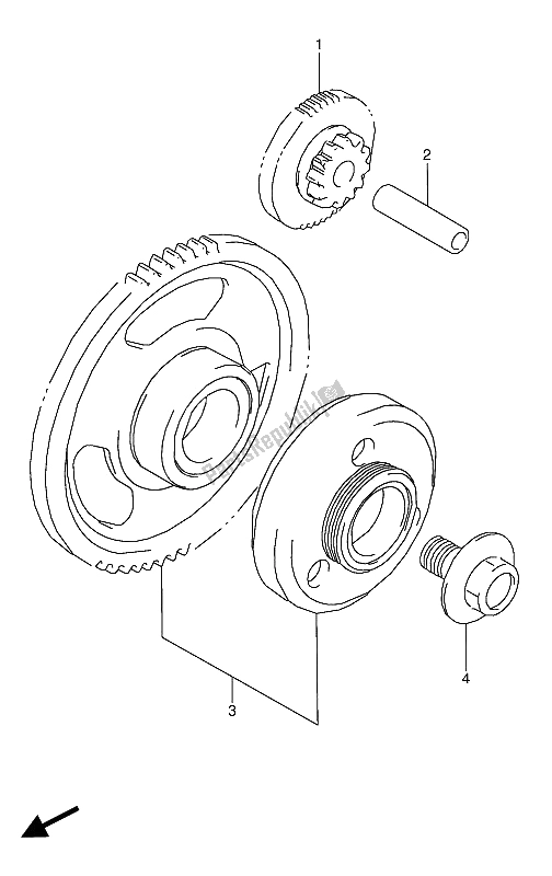 Todas las partes para Embrague De Arranque de Suzuki GSX 600 FUU2 1989