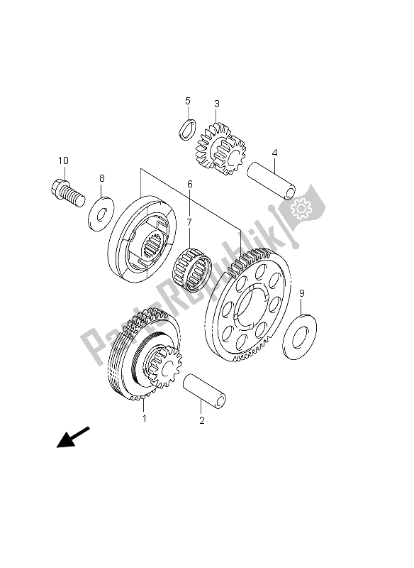 Tutte le parti per il Frizione Di Avviamento del Suzuki GSX 1300R Hayabusa 2006