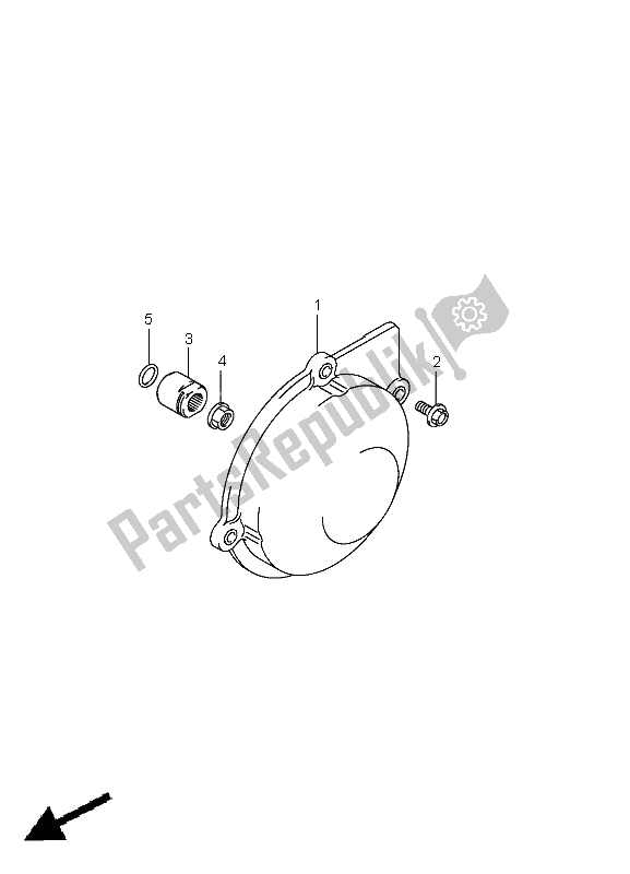 All parts for the Recoil Cover of the Suzuki LT A 400 FZ Kingquad ASI 4X4 2011