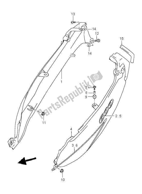 Wszystkie części do Os? Ona Ramy Suzuki GSX 600F 2000