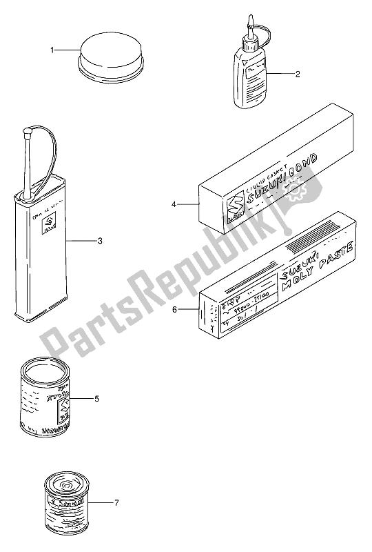 Toutes les pièces pour le Optionnel du Suzuki GS 500 EU 1989