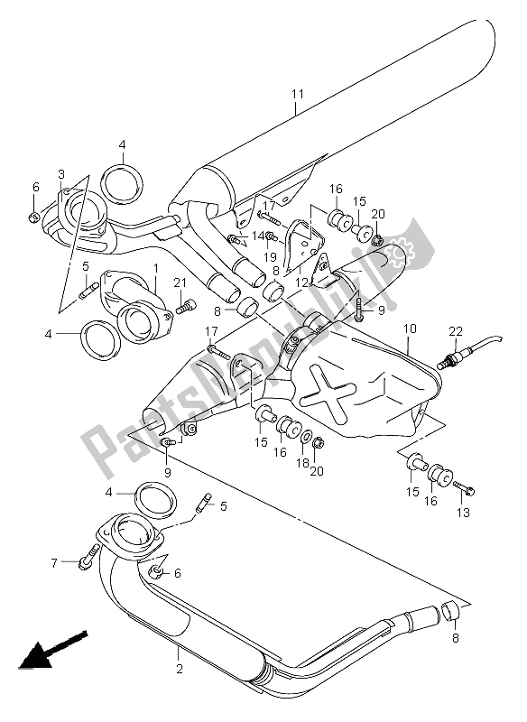 Tutte le parti per il Silenziatore del Suzuki C 1500 VL 2009