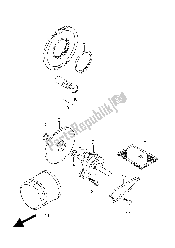 Todas las partes para Bomba De Aceite de Suzuki VZ 1500 Intruder 2009