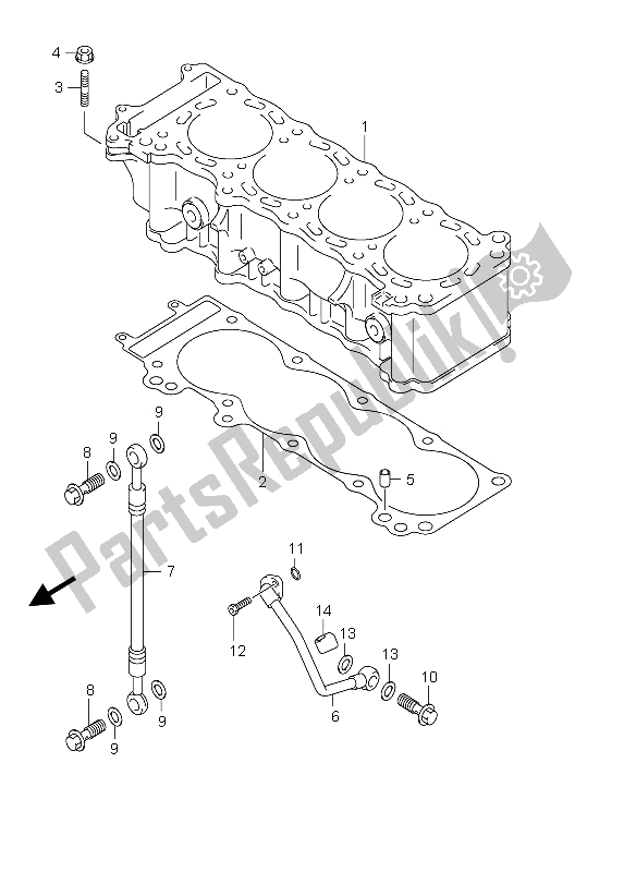 Todas las partes para Cilindro de Suzuki GSX 1300R Hayabusa 2006