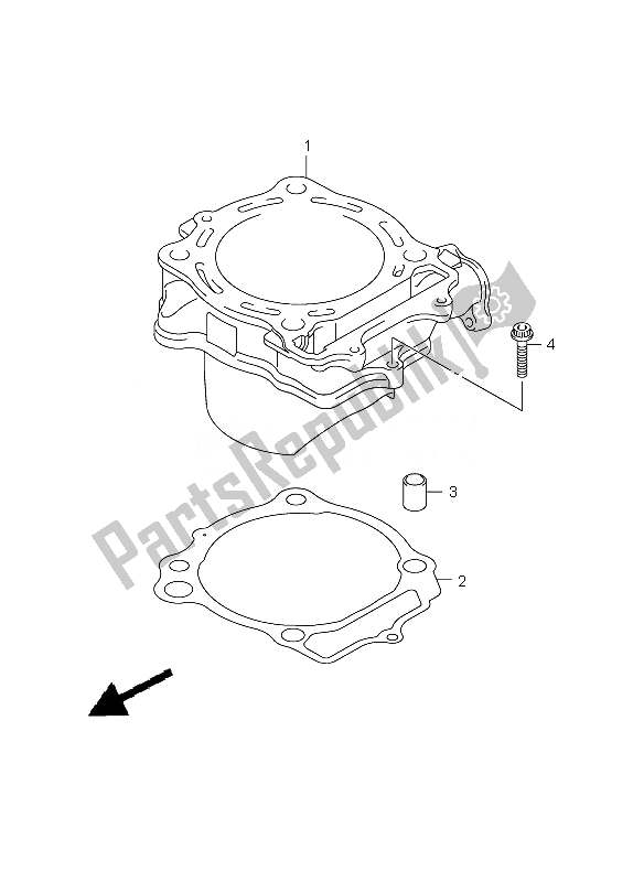 Tutte le parti per il Cilindro del Suzuki RM Z 450 2010