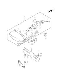 luz de combinación trasera