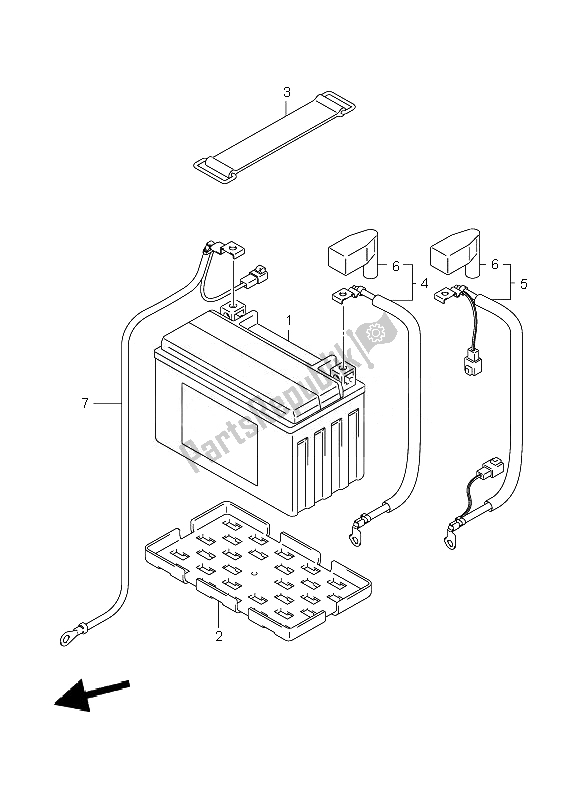 Tutte le parti per il Batteria del Suzuki GSF 650 Nsnasa Bandit 2007