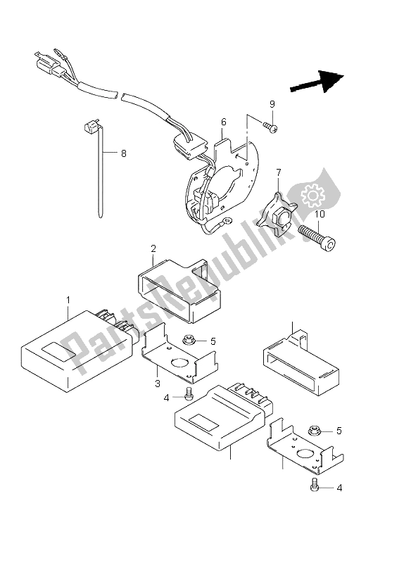 Tutte le parti per il Generatore Di Segnale del Suzuki GSX 600F 1998