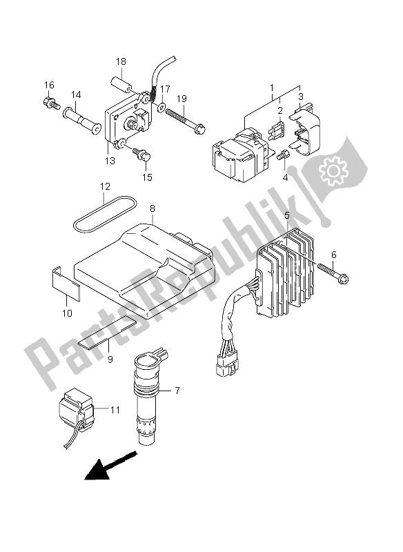 Todas las partes para Eléctrico (e24) de Suzuki GSX R 1000 2002