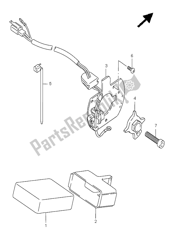 Toutes les pièces pour le Générateur De Signal du Suzuki GSF 600N Bandit 1995