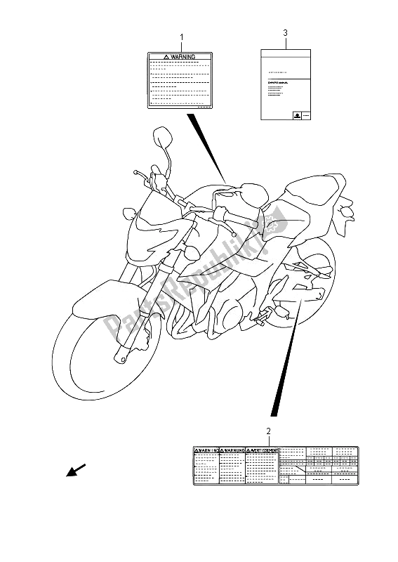 Toutes les pièces pour le étiquette (gsr750aue) du Suzuki GSR 750A 2014