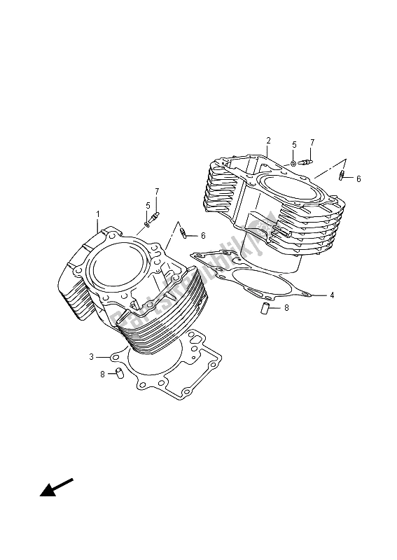 Wszystkie części do Cylinder Suzuki VL 1500 BT Intruder 2015