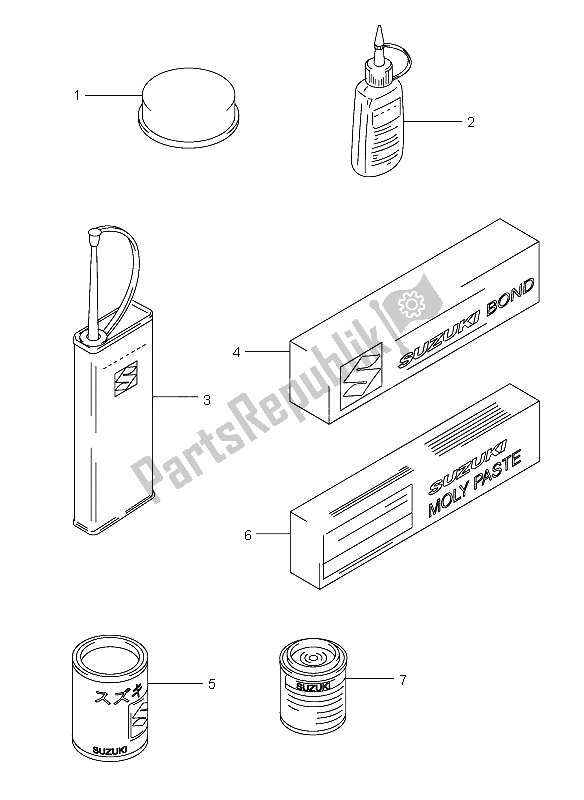 All parts for the Optional of the Suzuki AN 250 Burgman 2006