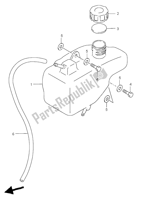 Todas las partes para Tanque De Aceite de Suzuki LT 80 Quadsport 2002