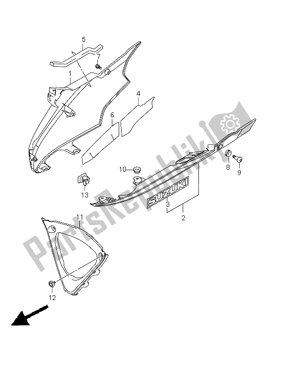 Tutte le parti per il Sotto Il Cofano del Suzuki GSX R 600 2009