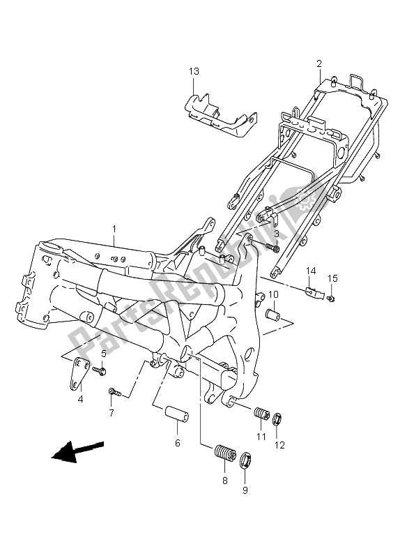 Todas las partes para Marco de Suzuki SV 650 NS 1999