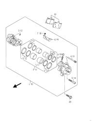 FRONT CALIPER (GSF650SUA)