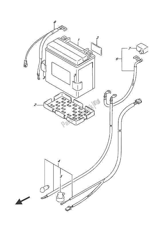 Tutte le parti per il Batteria del Suzuki VL 1500T Intruder 2016