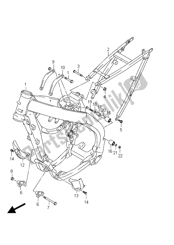 Toutes les pièces pour le Cadre du Suzuki RM Z 250 2011